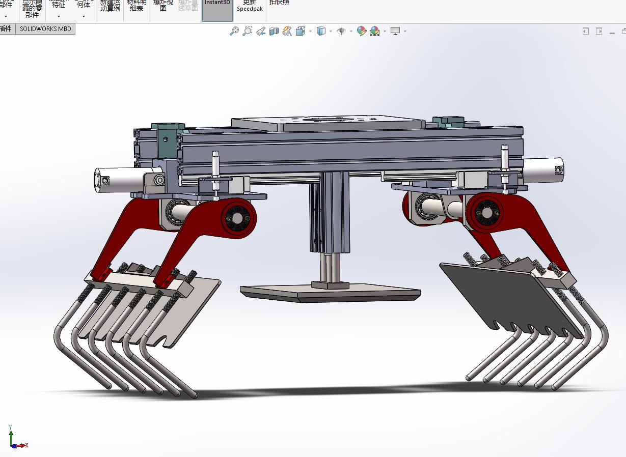 机器人抓手solidworks机械设计制造及自动化工业3d三维模型图纸