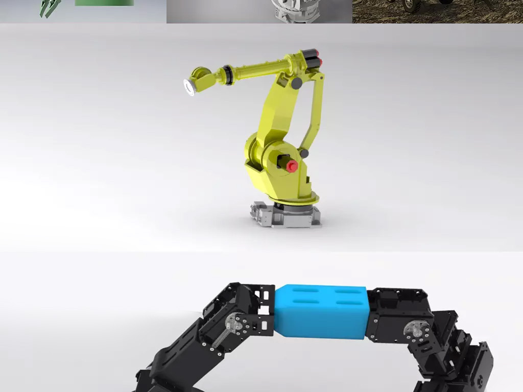 机械臂3d模型设计图下载(图片57.29mb)-工业产品库-机械工业-